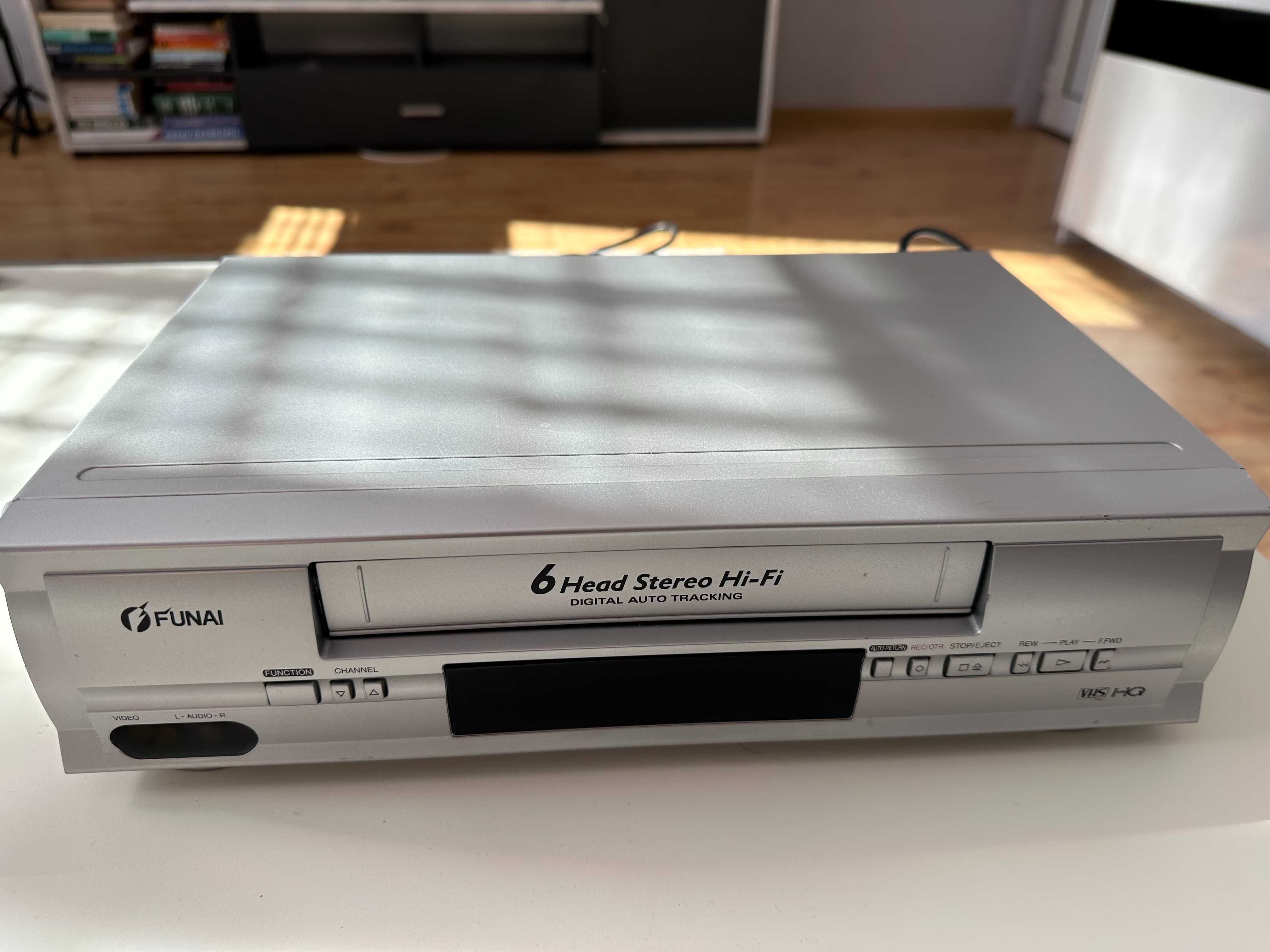 Видеорекордер VHS FUNAI, 6 глави, стерео, отлично състояние