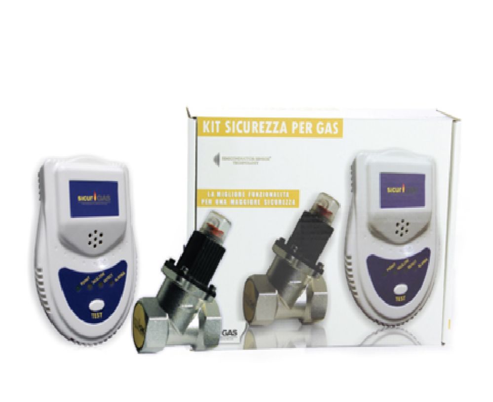 Kit detector de gaz cu electrovana gaz 1/2 Sicurgaz