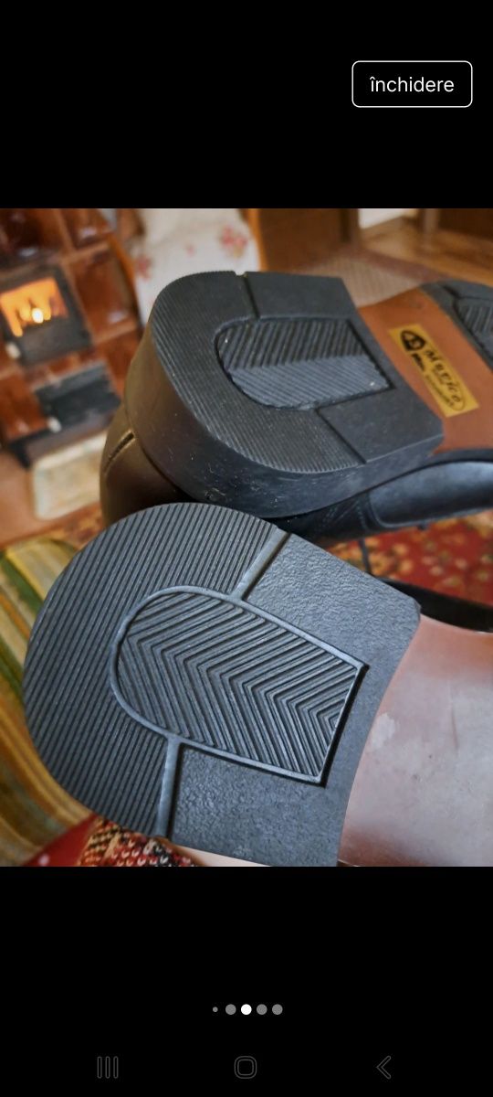 Pantofi bărbați din piele naturală, NOU, Made in România ( 43)
