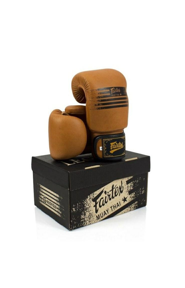 Vand manusi Fairtex Brown Legacy box/kikboxing/muaythai 12oz din piele