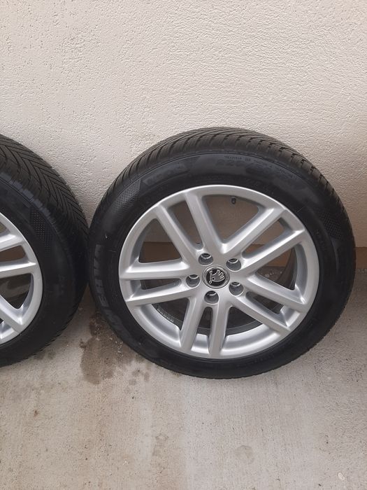 Jante OEM VW, R 17,  7.5 J,  et. 47 și anvelope allseason 225 50 17.