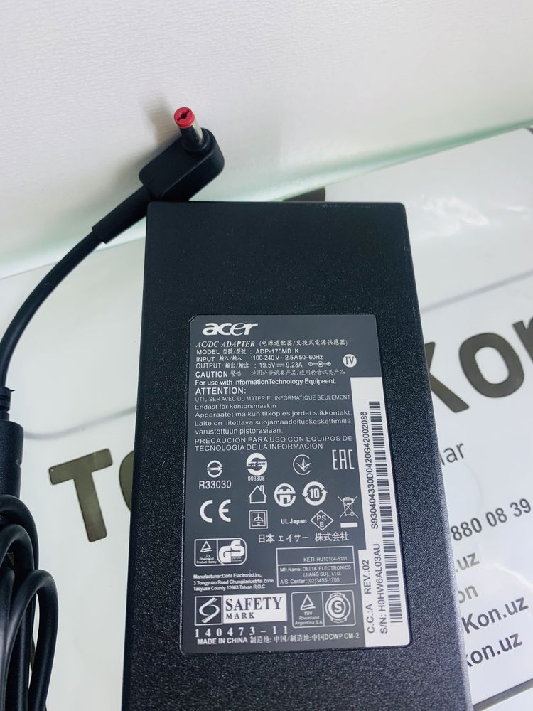 Акция! ASUS 6.23. 135w Acer 7.1 блок питания зарядка!