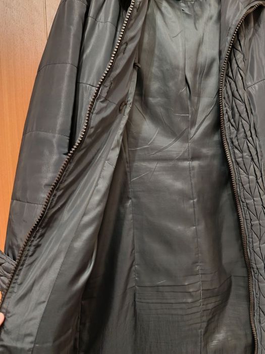 Женское пальто с капюшоном