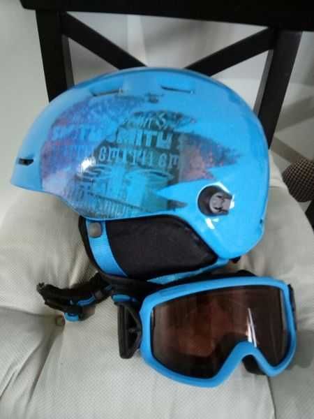 Smith ski snowboard helmet goggle детска ски каска и маска очила 54см.