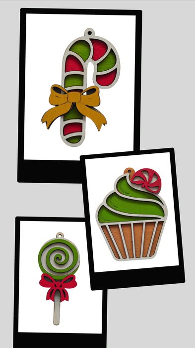 Дървени играчки за елха