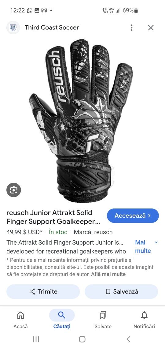 Manusi portar fotbal