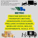 Servicii transport, debarasare/evacuare moloz/mobilă/deseuri/materiale