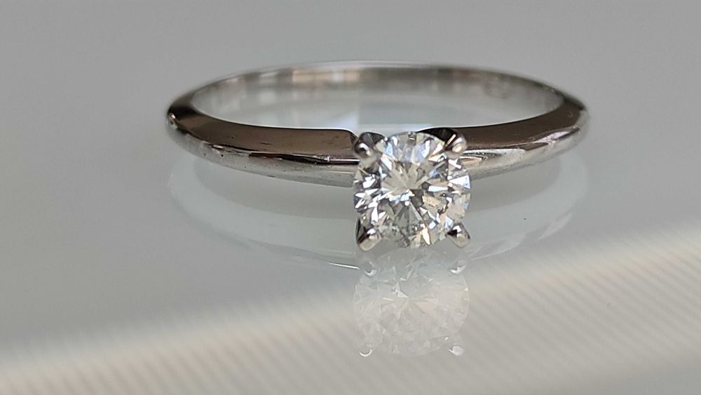 Inel aur 14k cu diamant 0.47ct