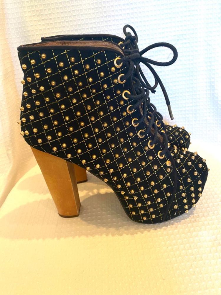 Ghete Tinte 37 piele Jeffrey Campbell