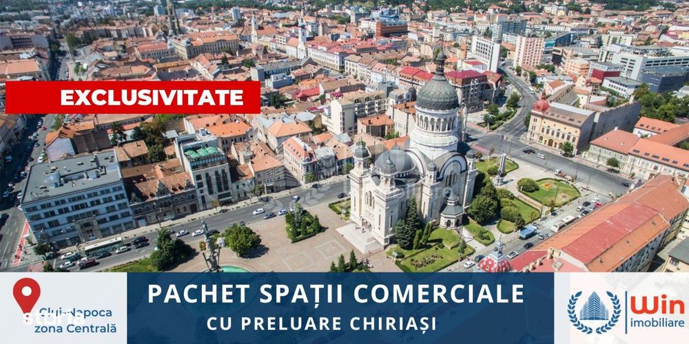 Pachet spatii comerciale cu preluare chiriasi | 925 mp | Centru