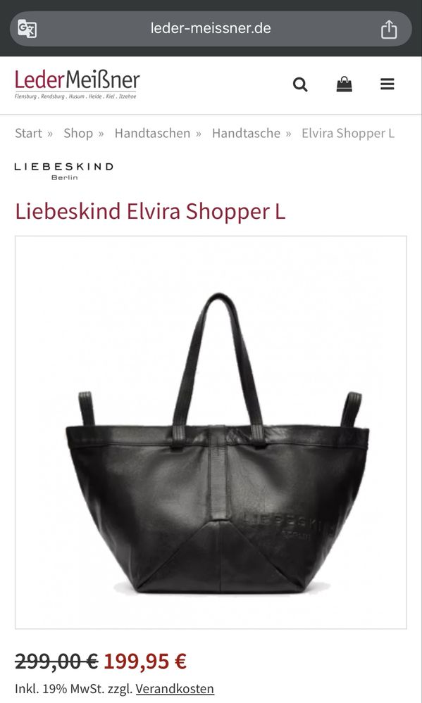 Poseta/Shopper Liebeskind Berlin, stare foarte buna