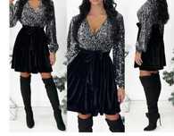 rochie  argintie
