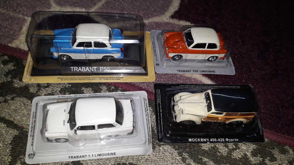Соц Deagostini 1.43 Uaz Lada Polonez Moskvich Fiат Trabant Volga Nysa