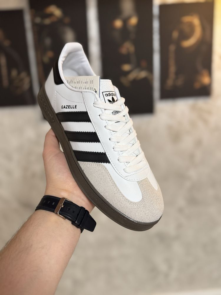 Adidasi Barbati Adidas Gazelle White!