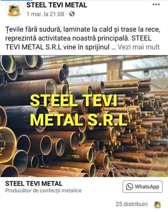 Vând teava recuperată în stare buna