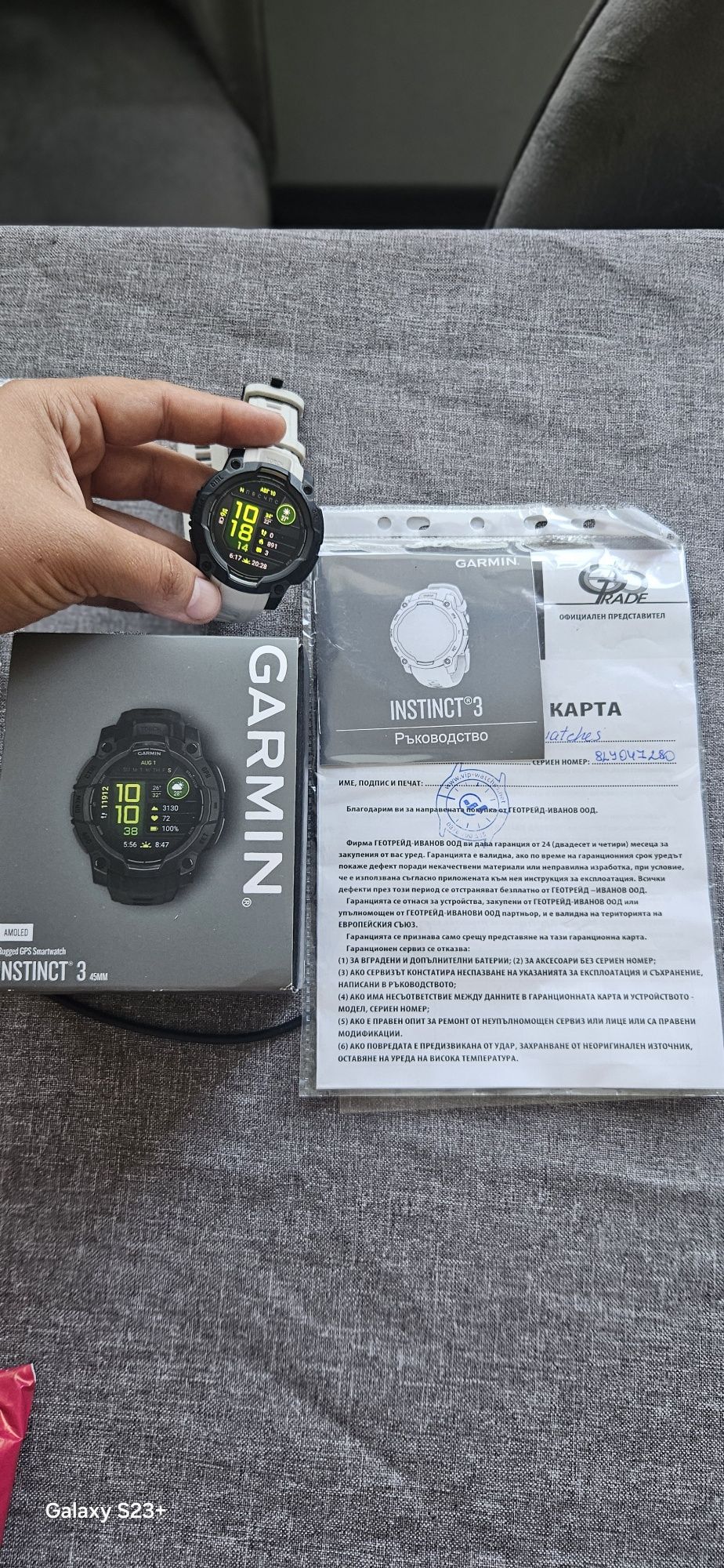 GARMIN instinct 3 amoled 45mm
