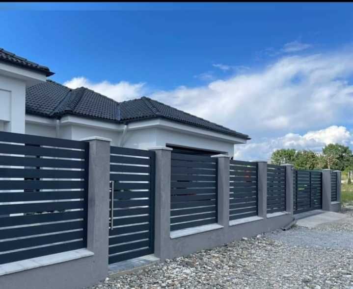 Garduri si porti stil jaluzea, sipca metalica, tabla cutata