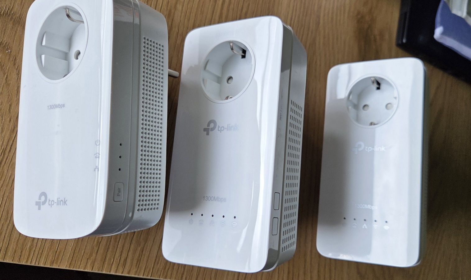 Powerline Tp-Link TL-WPA8631P KIT, AV1300 Gigabit (2бр + 1 предавател)