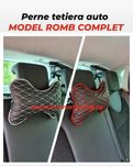 Perne tetiera auto 2 buc/set ROMB COMPLET Piele Ecologica