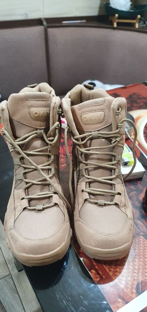 Ghete 42 NOI army desert.piele de vitel