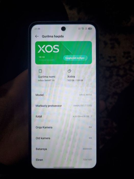 Infinix Smart 10 1oylik tel