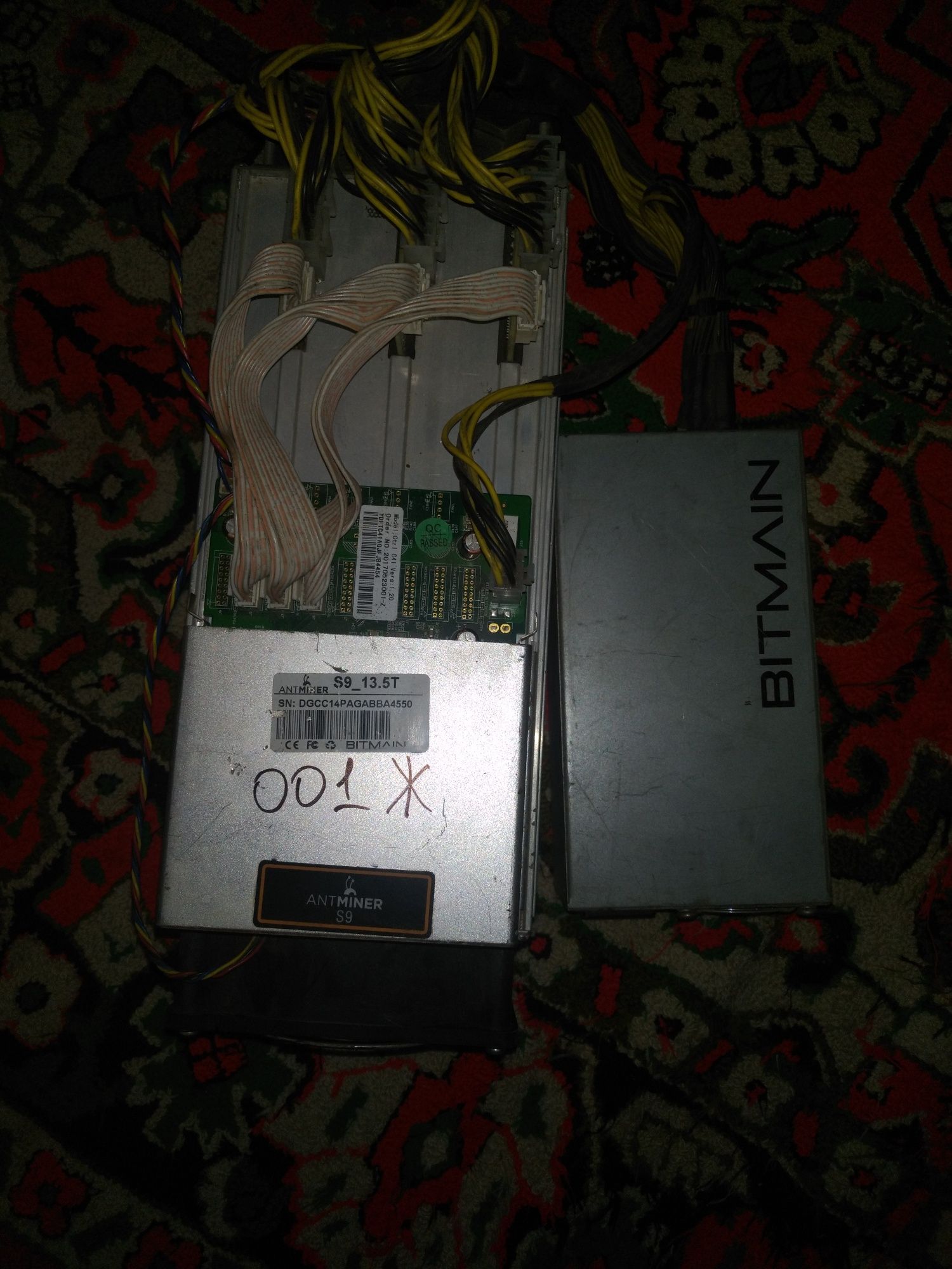 Asic s9 13.5th+кабель