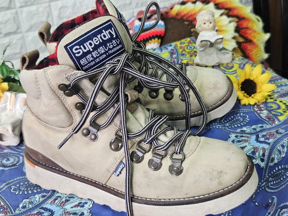 Superdry боти естествена кожа N38