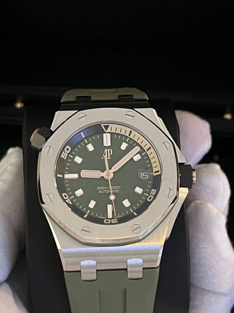 Часовник Audemars Piguet Royal Oak Offshore Diver Green Dial