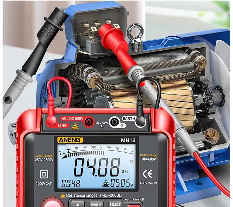Tester izolatie Aneng MH13 250V-2500V functie de multimetru Megohmetru