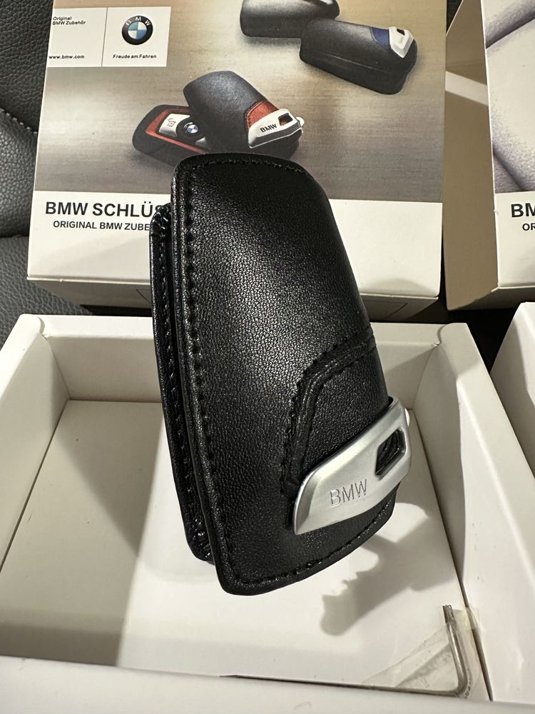 Кожен калъф за ключ на BMW БМВ