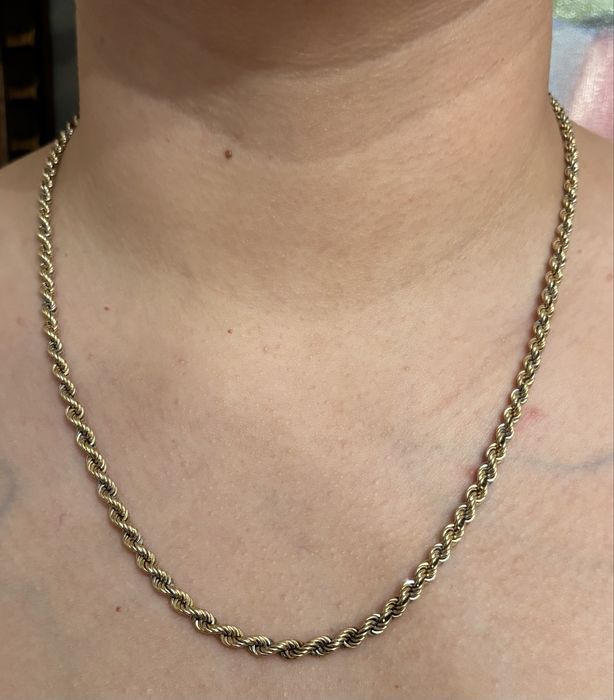 Роскошное, полновесное золотое колье, цепь!