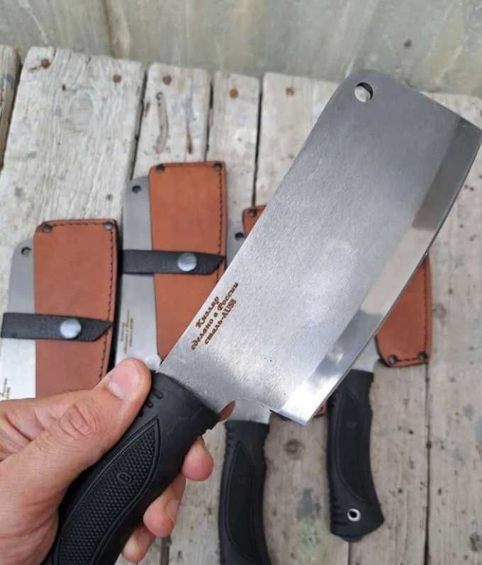 Нож-тяпка для мяса Aus-8 рукоять - эластрон
