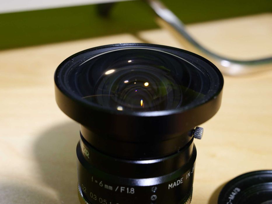 Obiectiv Kowa Navitar 6mm f1.8 C-mount + adaptor pentru camere MFT M43