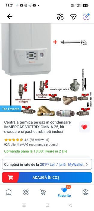 Centrale termice pe gaz