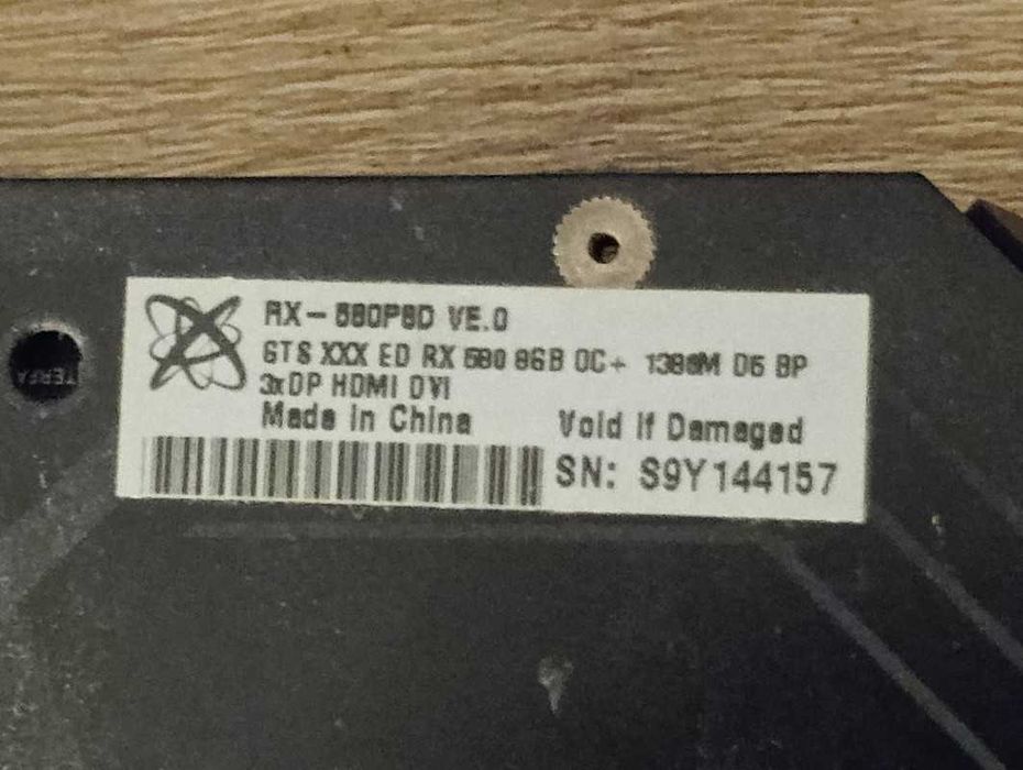 Placa video XFX AMD RX 580 8GB