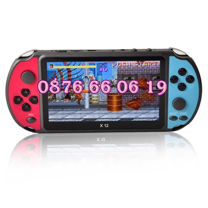 Преносима игрова конзола X12 екран 5.1 инча, тв игра с вградени игри