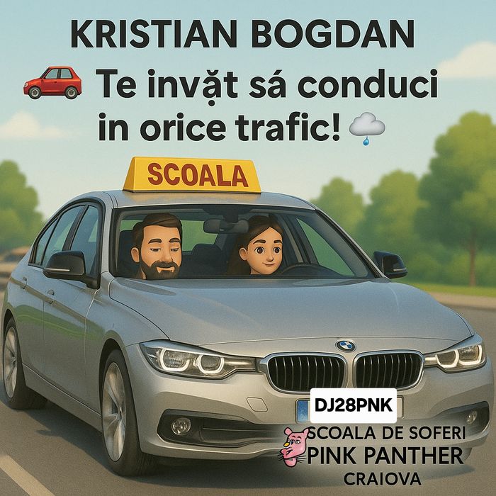 ScoaladesoferiPinkCraiova toate categoriile&atestate&B1 la 16 ani