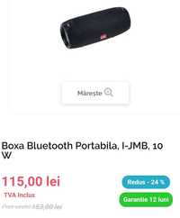 Boxa Bluetooth Portabila, I-JMB, 10 W