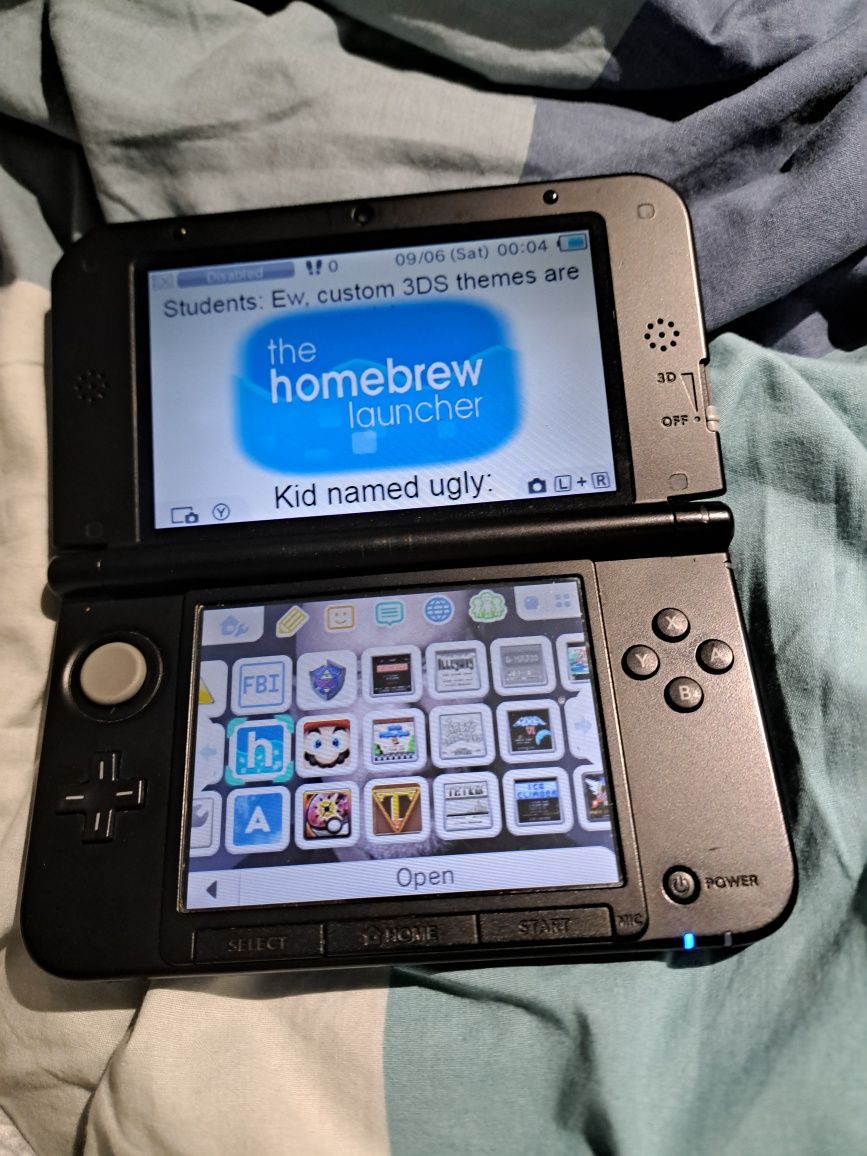 Nintendo 3ds XL modat homebrew