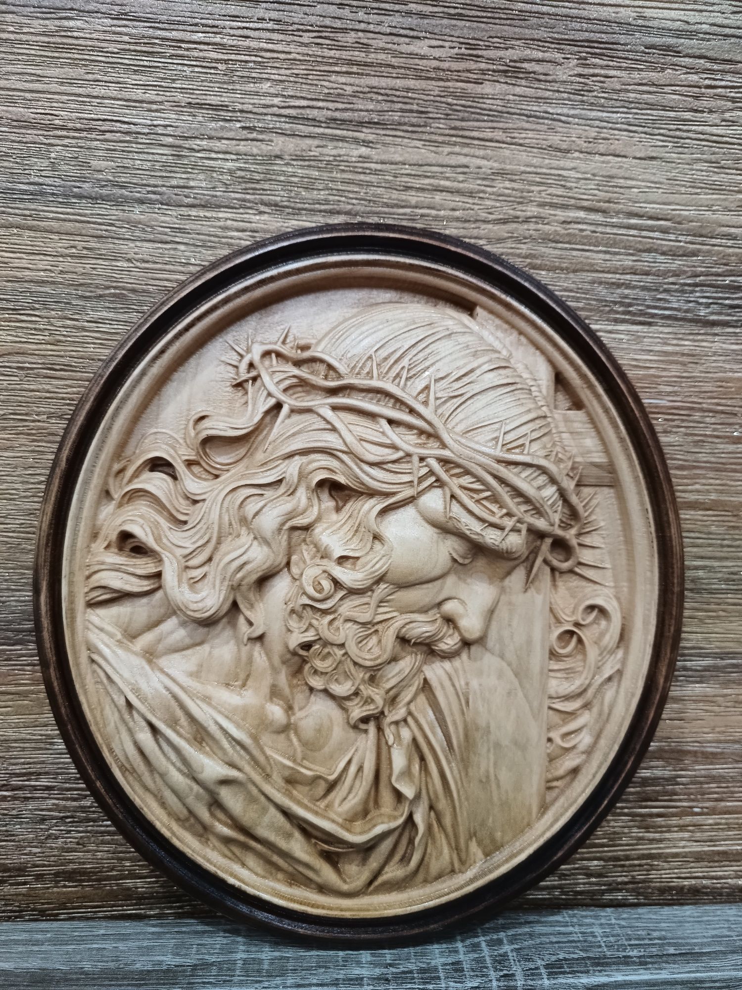 Sculptura Iisus, lemn de cires