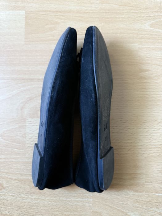 Balerini piele intoarsa H&M negri