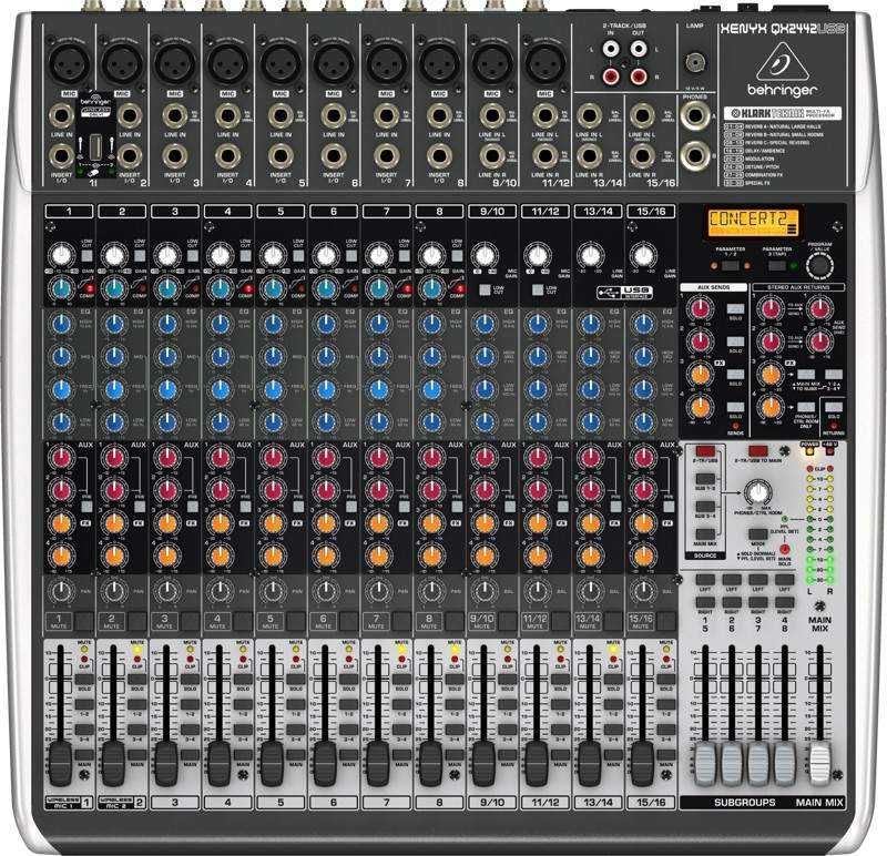 Микшерный пульт behringer xenyx qx2442usb