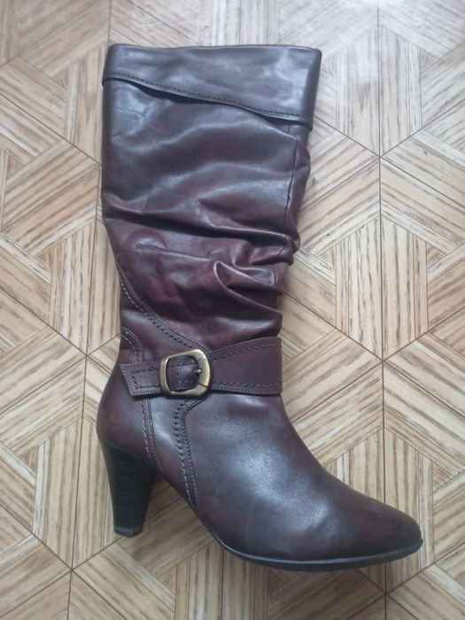 Сапоги женские, зимние, натуральные кожа, мех