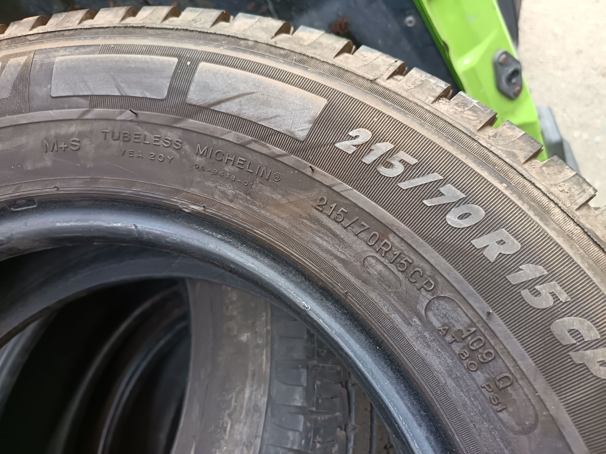 Anvelope vara  215 70 15c Michelin 2017 și 2019 6-8mm