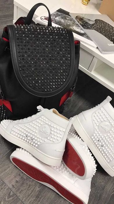 *REDUCERE* Adidasi-sneakers high-ghete Christian Louboutin "Orlato"