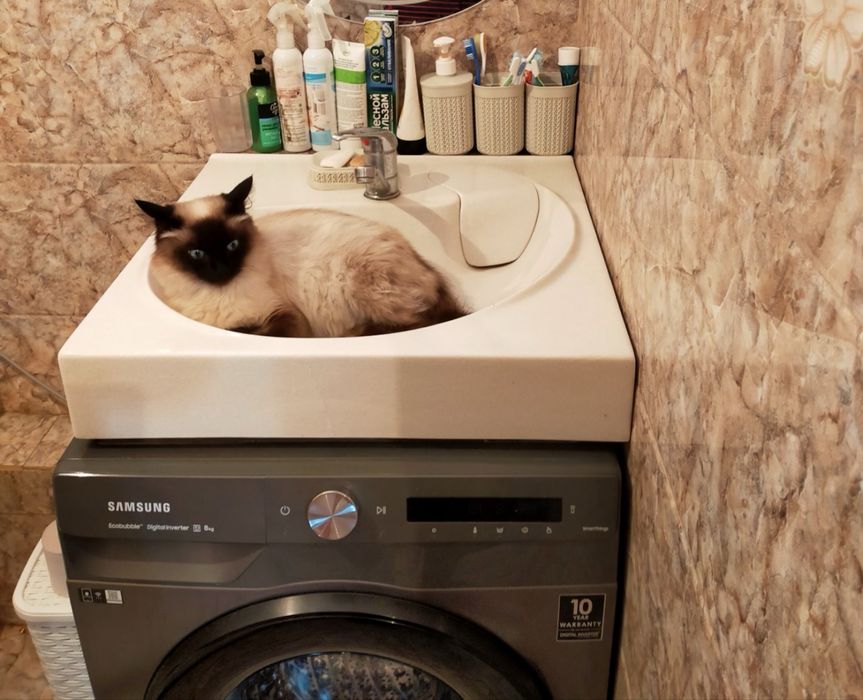 Продам раковину над стиральной машиной