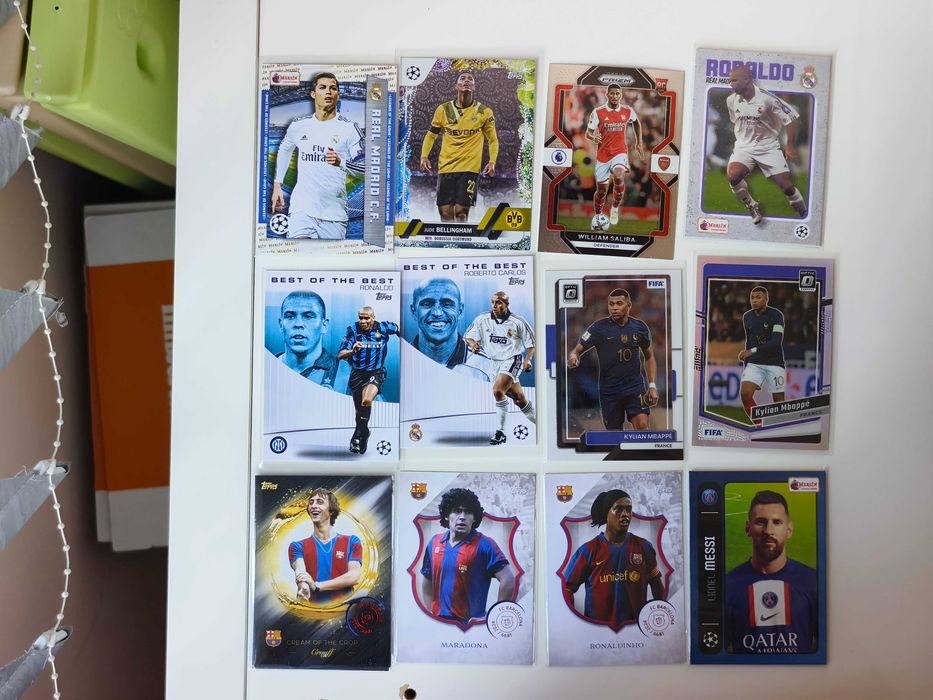 Футболни карти Panini, Topps Barcelona,Real Madrid, Messi,Ronaldo и др
