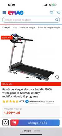 Banda de alergat electrica BodyFit F3000 ca noua