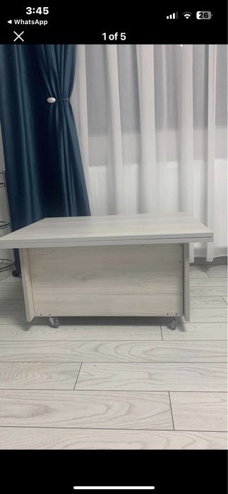 Masă extensibila fantezie cu 4 moduri de utilizare.