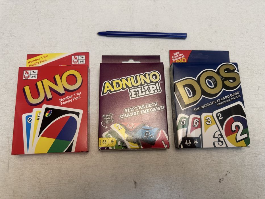 Настольная игра УНО - UNO, Flip, DOS карточная игра